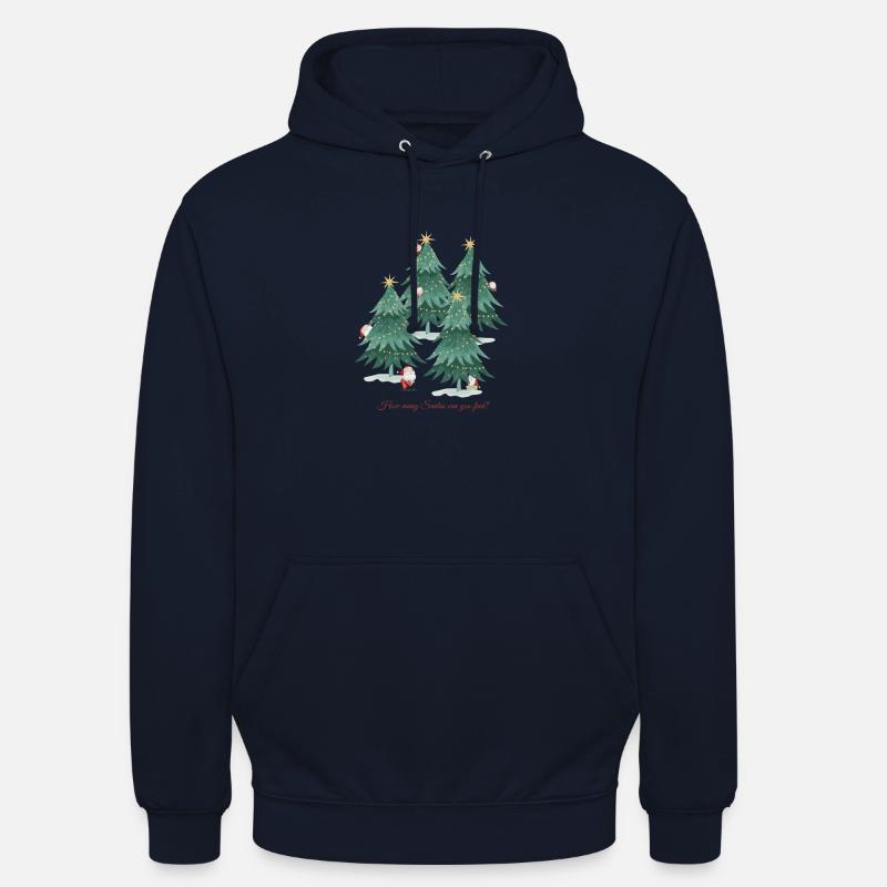 Cache-cache le Père Noël - Sweat-shirt à capuche unisexe - marine