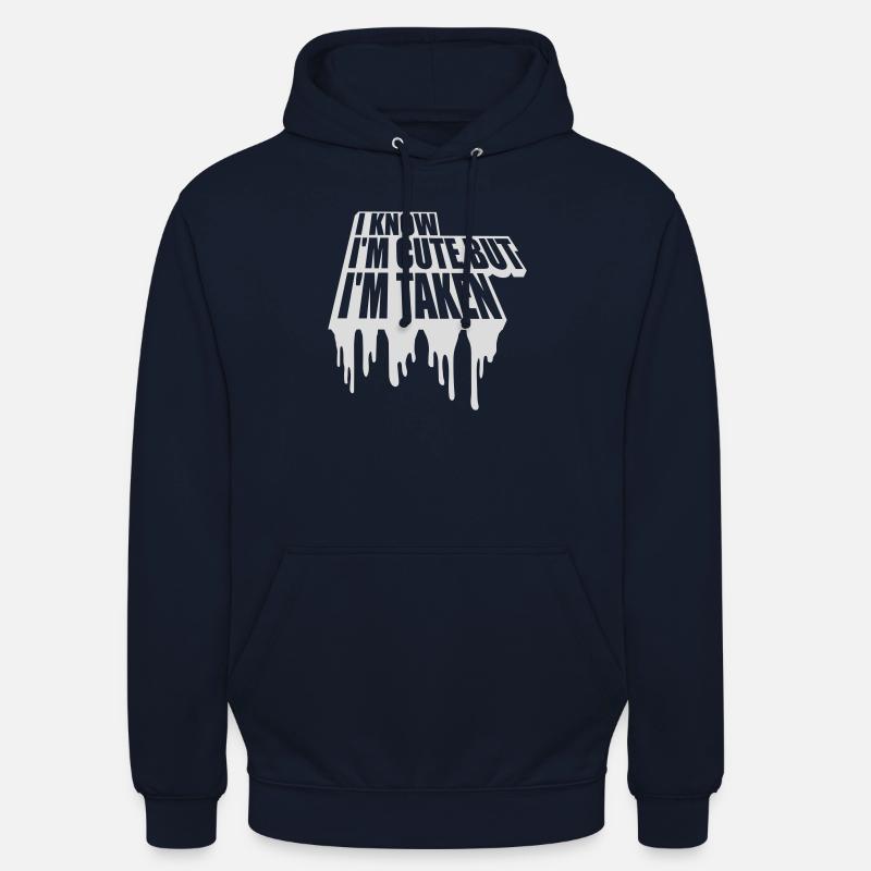 citation mignonne mais prise - Sweat-shirt à capuche unisexe - marine