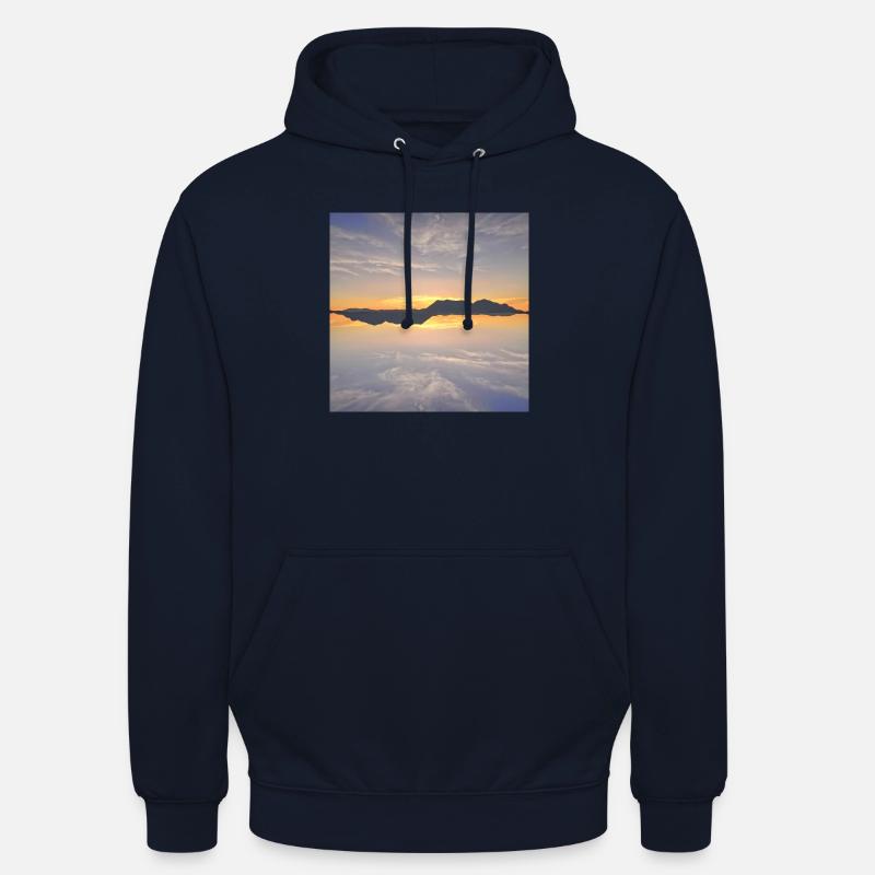 Coucher de soleil ByRino - Sweat-shirt à capuche unisexe - marine