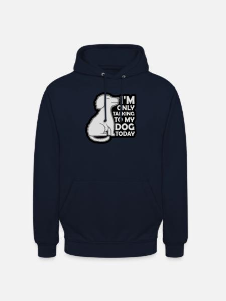 only talking to dog - Unisex Hoodie - navy