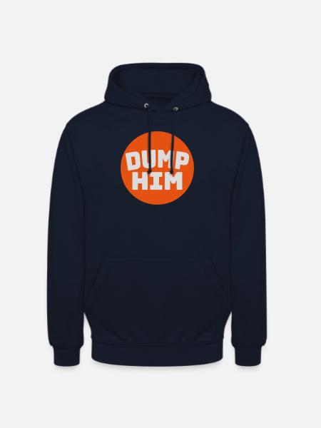 dump him quote logo - Unisex Hoodie - navy