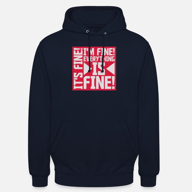 Tout va bien devis - Sweat-shirt à capuche unisexe - marine