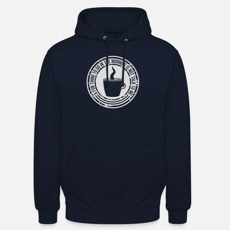 ne me parle pas - Sweat-shirt à capuche unisexe - marine