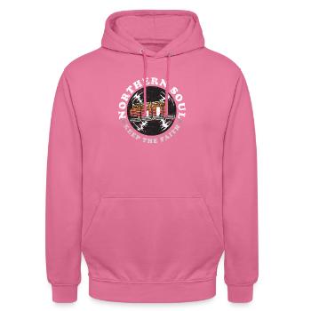 Northern Soul Keep the Faith Vintage - Unisex Hoodie - Pink - Vorne - Alina (178cm) & Michal (187cm)