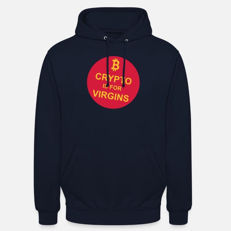 crypto is for virgins - Unisex Hoodie - navy