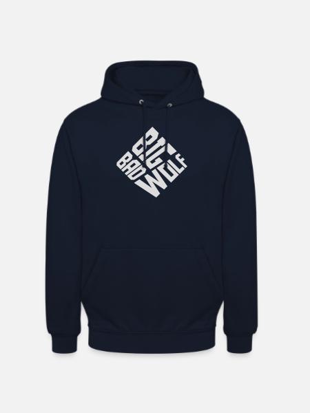 big bad wolf quote - Unisex Hoodie - navy