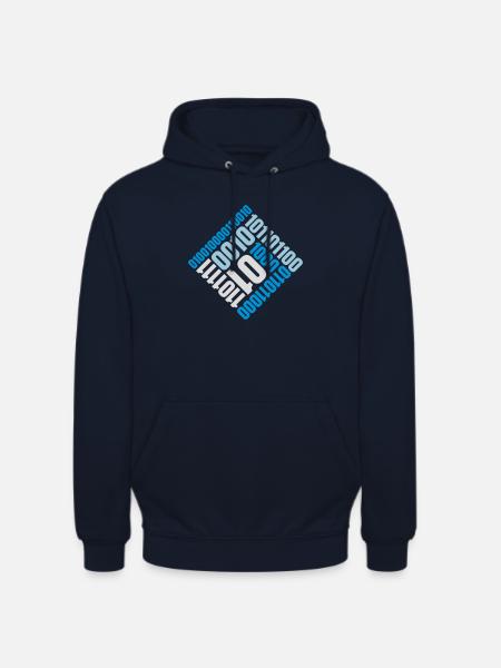 Binary Code Program Language - Unisex Hoodie - navy