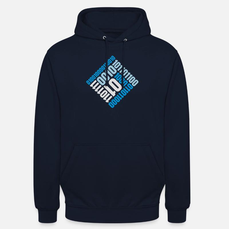 Langage de programme de code binaire Sweat-shirt à capuche unisexe