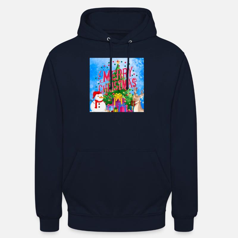 Joyeux Noël, Noël - Sweat-shirt à capuche unisexe - marine