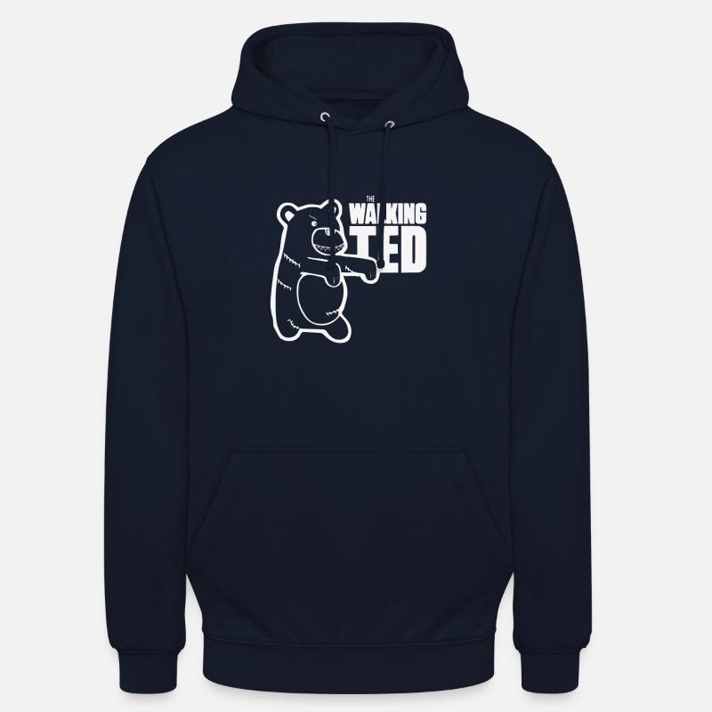 Le Ted qui marche - Sweat-shirt à capuche unisexe - marine