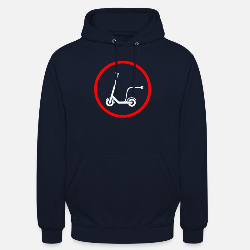 E-Scooter E-Roller Scooter - Sweat-shirt à capuche unisexe - marine