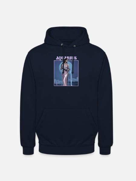 Aquarius - Unisex Hoodie - Navy