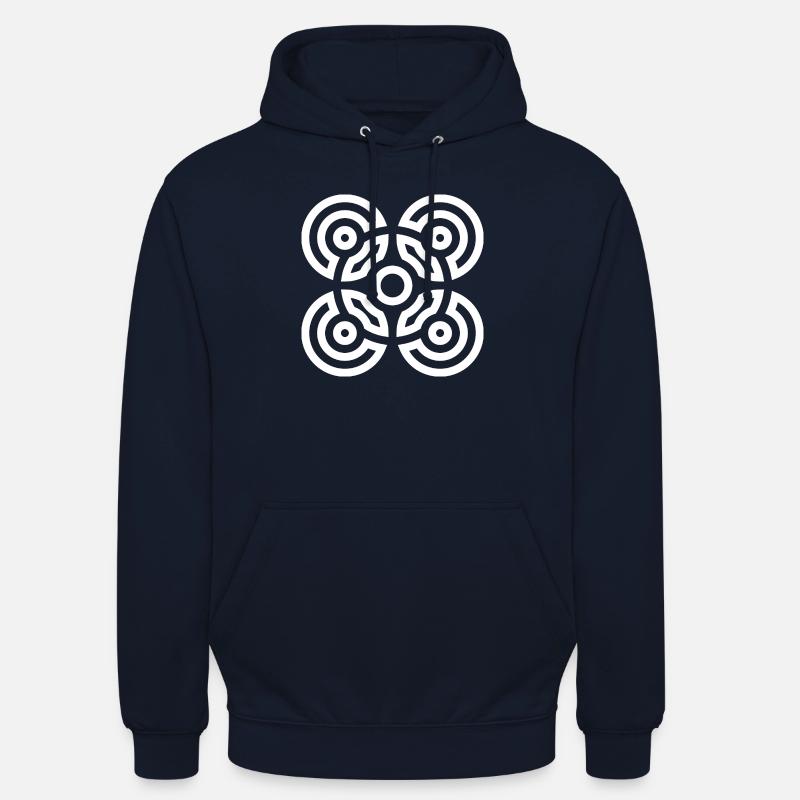 Ritualine RL1W - Sweat-shirt à capuche unisexe - marine