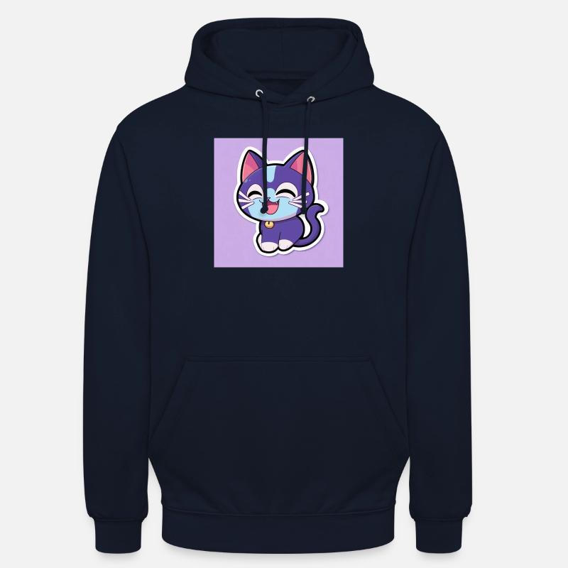 Chat mignon - Sweat-shirt à capuche unisexe - marine