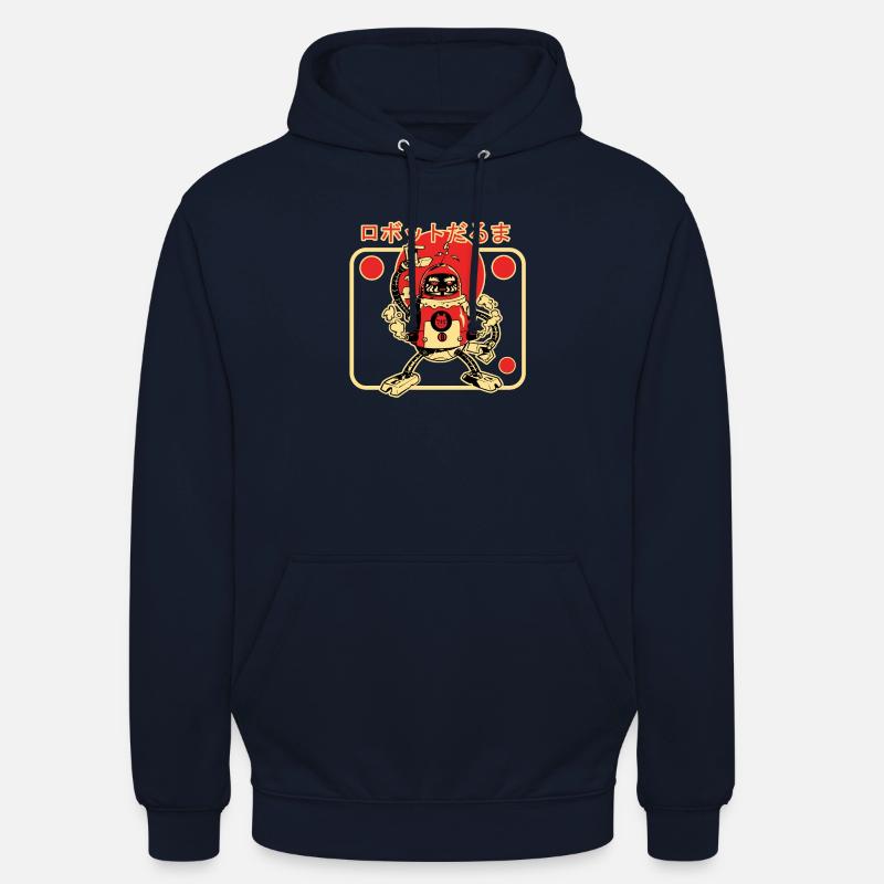 Daruma Robot - Sweat-shirt à capuche unisexe - marine