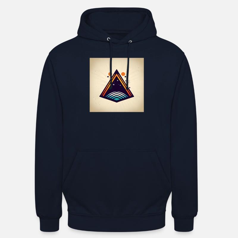 Triangle de l’espace - Sweat-shirt à capuche unisexe - marine