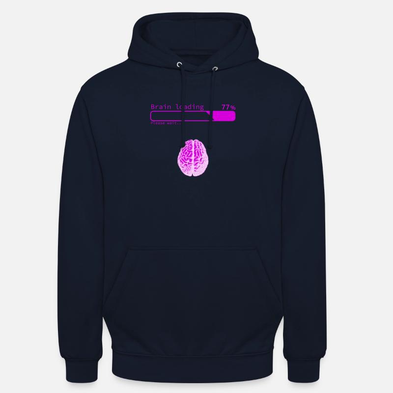 Brain Loading - Unisex Hoodie - navy