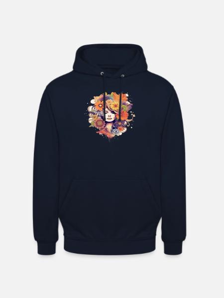 Flower Power Mädchen 5 - Unisex Hoodie - Navy