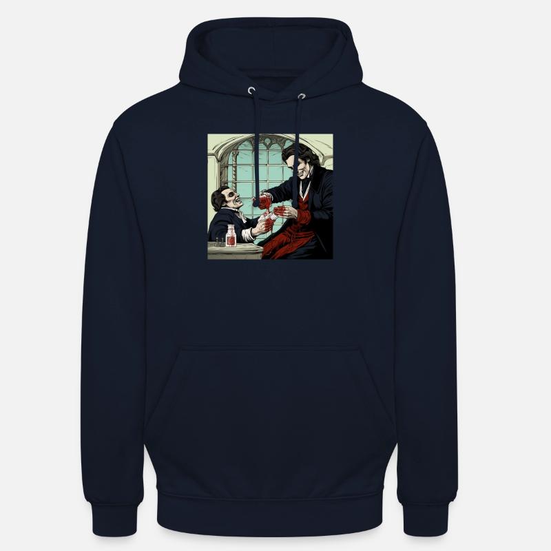 Comic style Vampire 2 - Unisex Hoodie - Navy