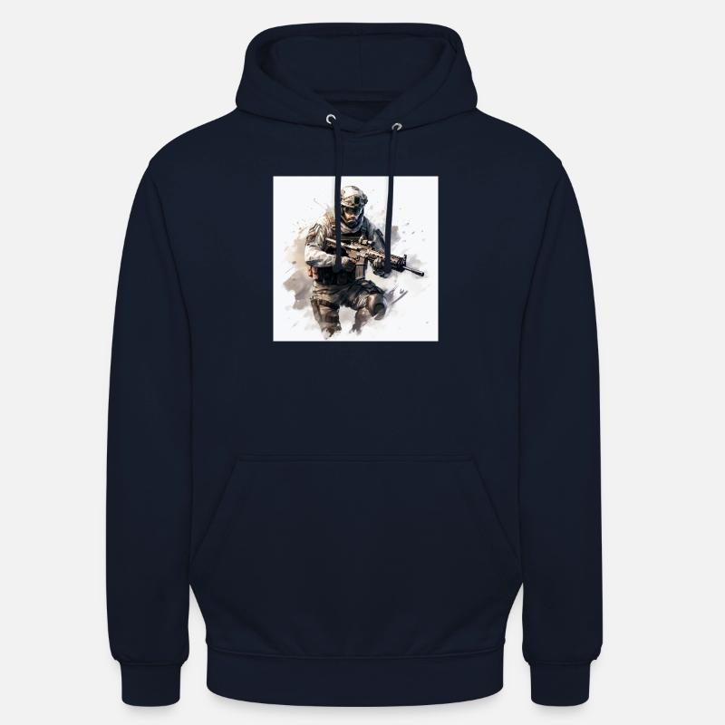 COD jeu art shooter - Sweat-shirt à capuche unisexe - marine