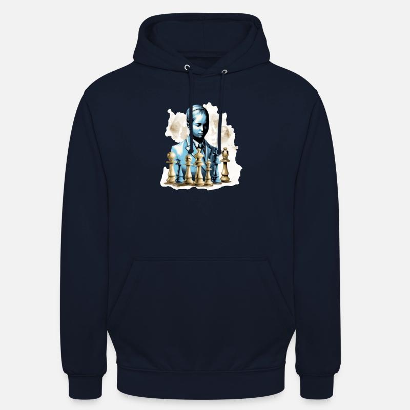 Judith chess - Sweat-shirt à capuche unisexe - marine