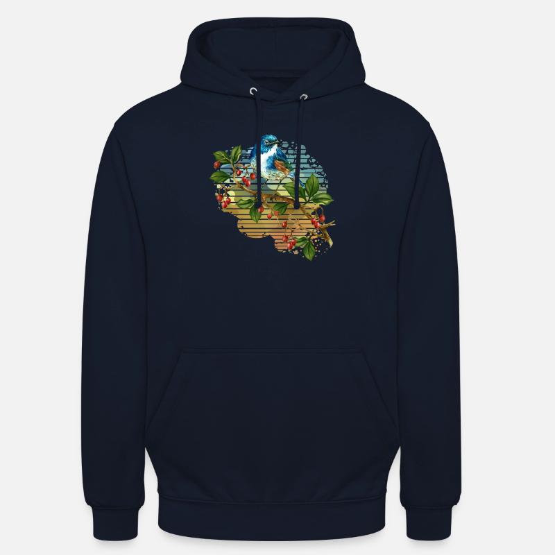 Bunter Vogel - Unisex Hoodie - Navy