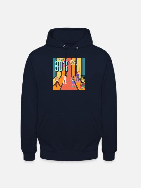 Retro Roller Groove - Unisex Hoodie - navy