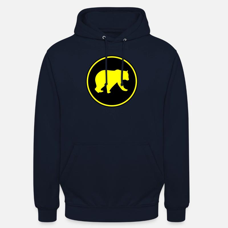 icône de l’ours 2 - Sweat-shirt à capuche unisexe - marine