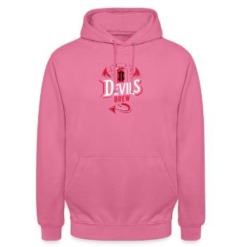 Brassage du diable - Sweat-shirt à capuche unisexe - rose - Devant - Alina (178cm) & Michal (187cm)