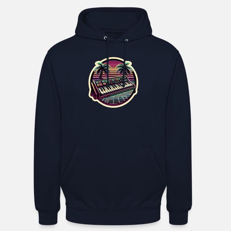 Nous aimons Synts Sticker - Sweat-shirt à capuche unisexe - marine