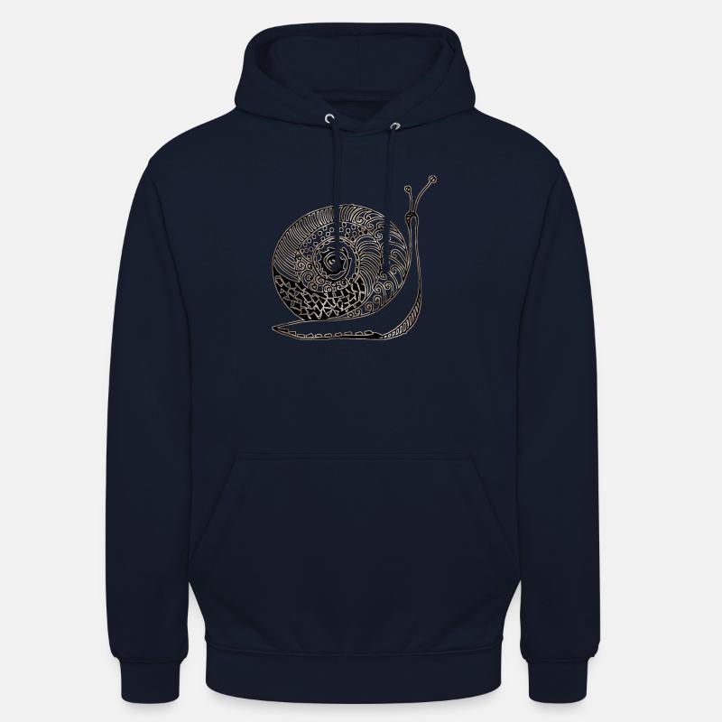 Escargot - Sweat-shirt à capuche unisexe - marine
