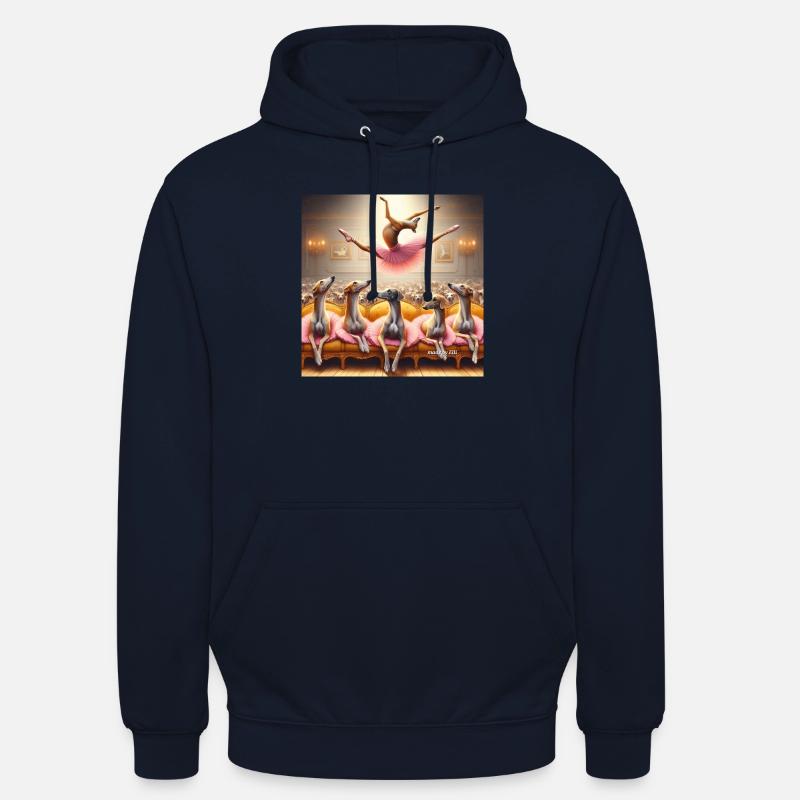 Le Greyhound Ballet, le Greyhound Ballet - Sweat-shirt à capuche unisexe - marine