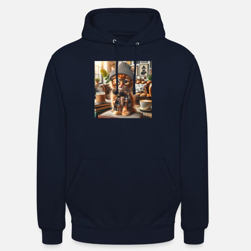 Petit chaton mignon - Sweat-shirt à capuche unisexe - marine