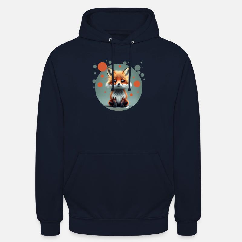 Tiny Eweet FOX - Unisex Hoodie - navy