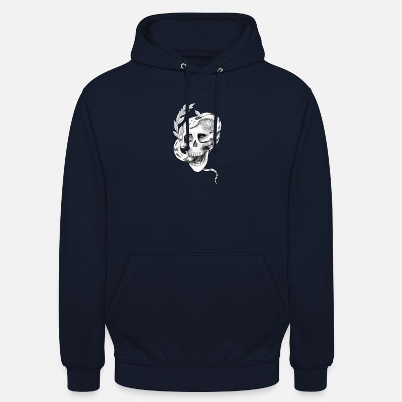 Crâne de serpent - Sweat-shirt à capuche unisexe - marine
