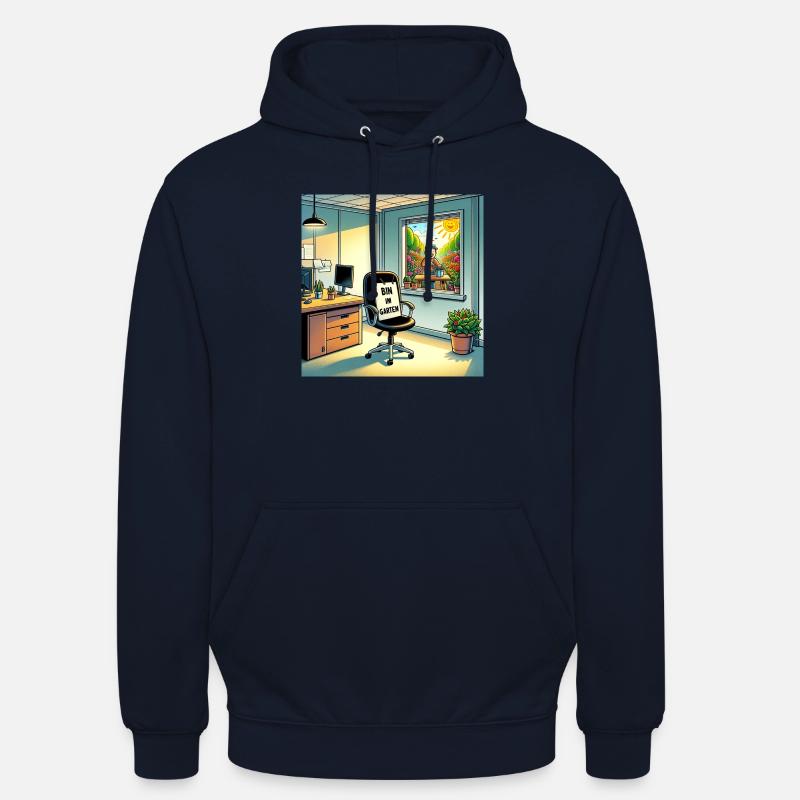 Bin im Garten - Unisex Hoodie - Navy
