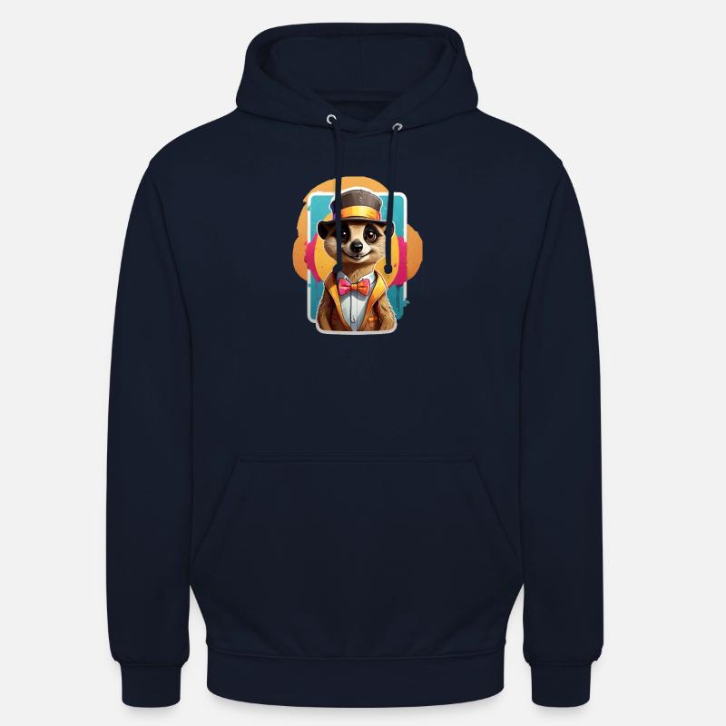 Lustiges Comic Erdmännchen - Unisex Hoodie - Navy