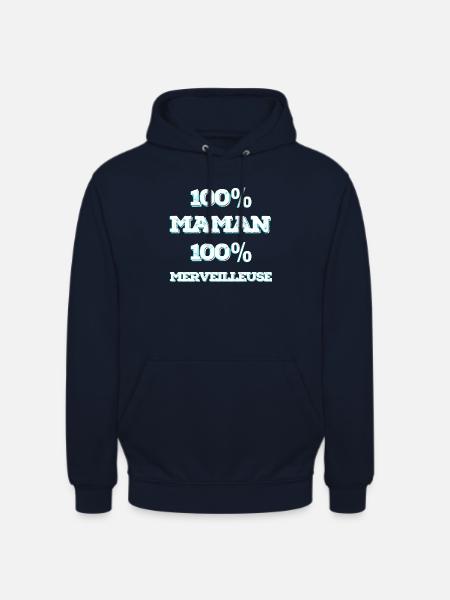 100% Mama, 100% Wunderbar - Unisex Hoodie - Navy