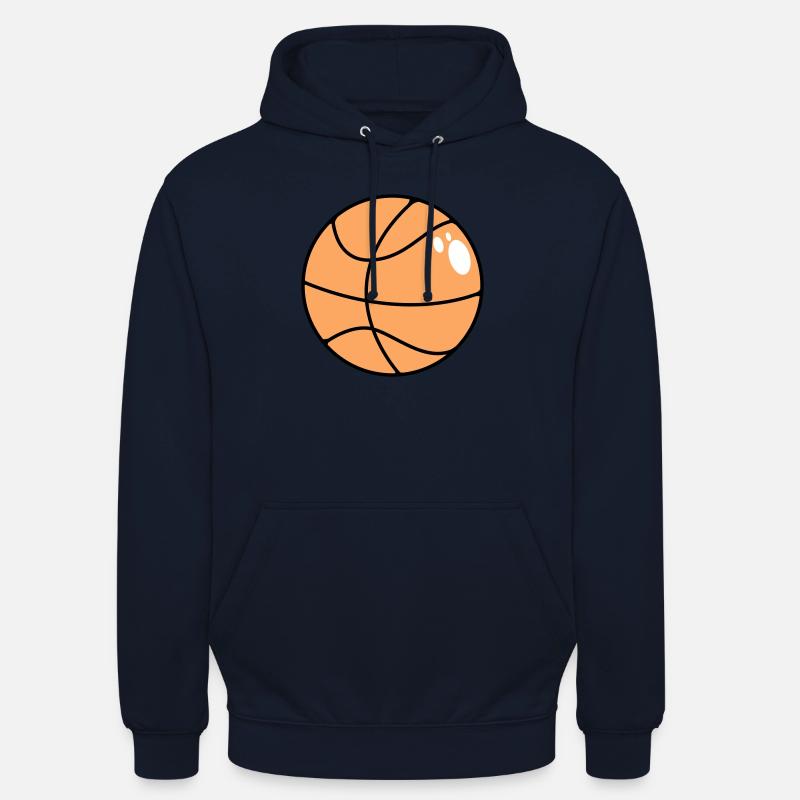 Basket-ball 5 0 17 - Sweat-shirt à capuche unisexe - marine