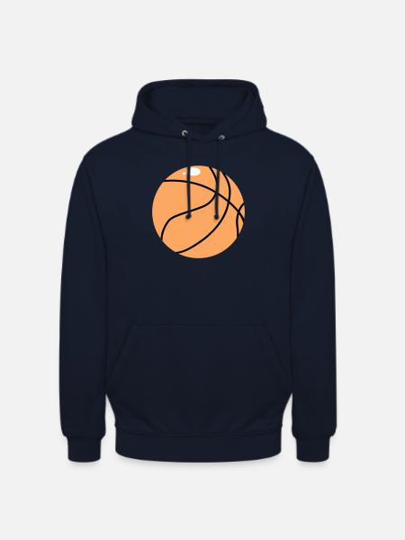Basket-ball - Sweat-shirt à capuche unisexe - marine