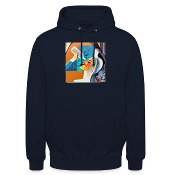 Already empty? - Unisex Hoodie - navy - Front - Alina (178cm) & Michal (187cm)