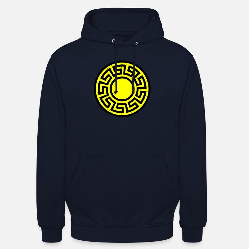 Modèle de disque - Sweat-shirt à capuche unisexe - marine