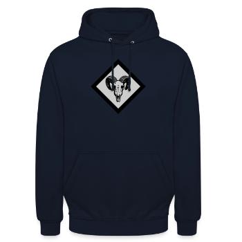 Gotland - Unisex Hoodie - Navy - Vorne - Alina (178cm) & Michal (187cm)