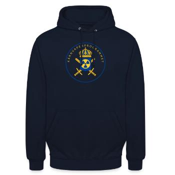 Le programme suédois d’armement nucléaire - Sweat-shirt à capuche unisexe - marine - Devant - Alina (178cm) & Michal (187cm)