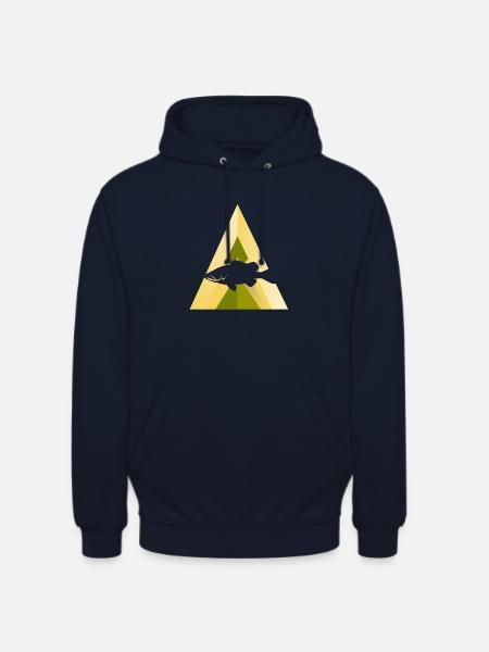Fischen Fischarten Angelrute - Unisex Hoodie - Navy