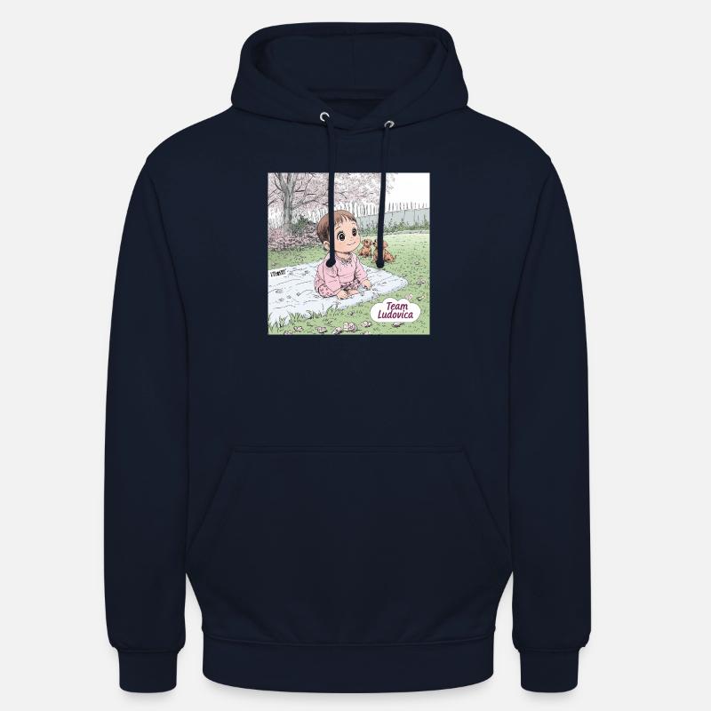 Source - Sweat-shirt à capuche unisexe - marine