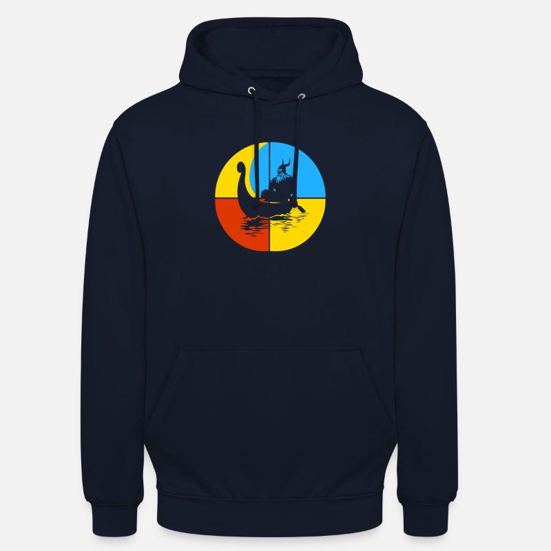 Runes du marteau viking - Sweat-shirt à capuche unisexe - marine