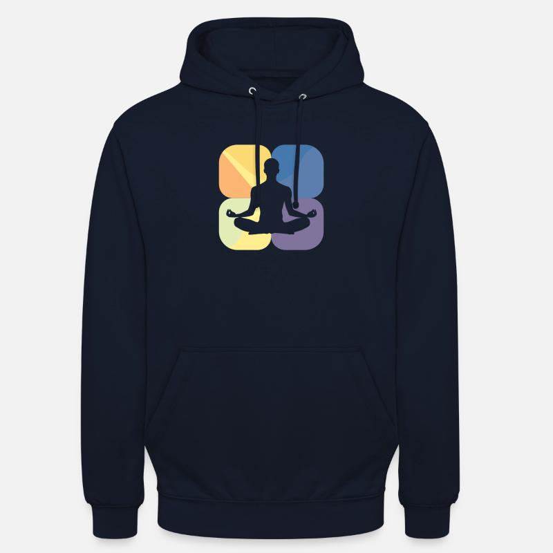 Méditation Relaxation Conscience - Sweat-shirt à capuche unisexe - marine