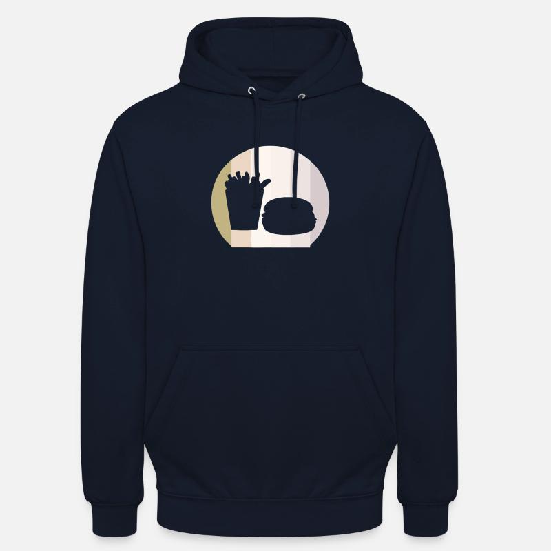 Burger BBQ Cheeseburger - Unisex Hoodie - Navy