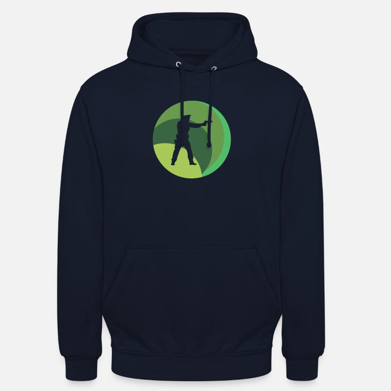 Appel d’urgence de l’agent - Sweat-shirt à capuche unisexe - marine